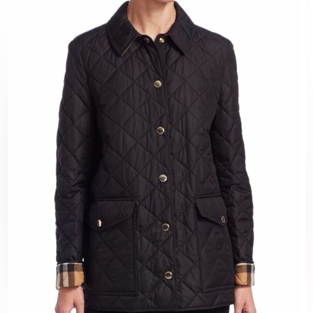 Burberry Black Quilted Utility Jacket